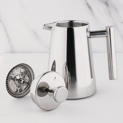 Olympia Insulated Art Deco Stainless Steel Cafetiere 6 Cup