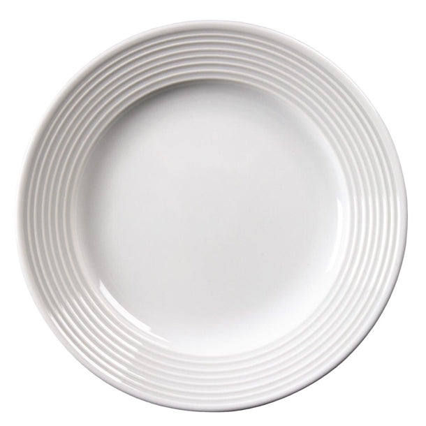 Olympia Linear Wide Rimmed Plates 150mm (Pack of 12)