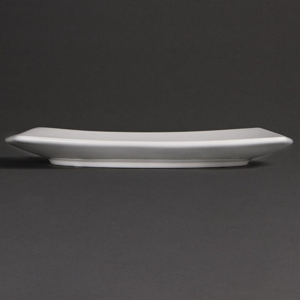 Olympia Whiteware Rounded Square Plates 240mm (Pack of 12)