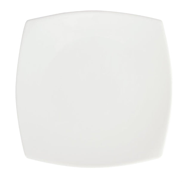 Olympia Whiteware Rounded Square Plates 305mm (Pack of 6)