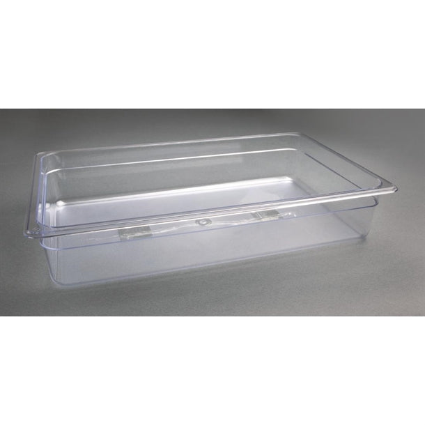 Vogue Polycarbonate 1-1 Gastronorm Container 150mm Clear