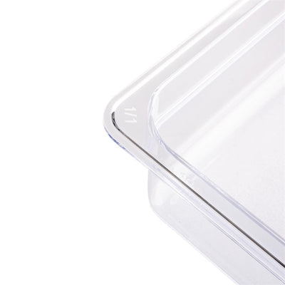 Vogue Polycarbonate 1-6 Gastronorm Lid Clear