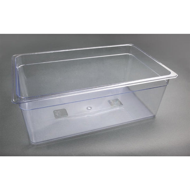 Vogue Polycarbonate 1-1 Gastronorm Container 200mm Clear