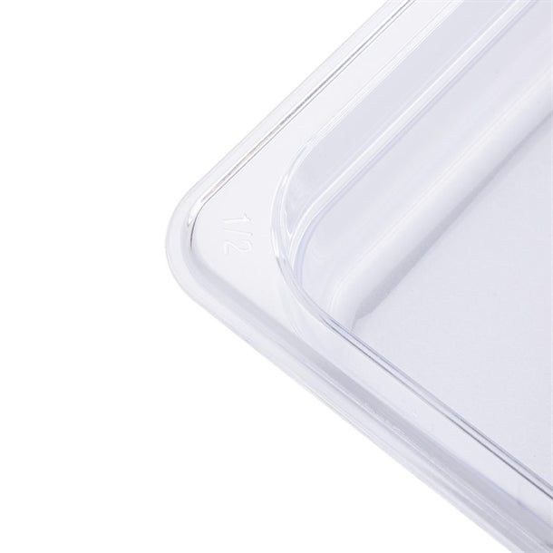 Vogue Polycarbonate 1-2 Gastronorm Container 65mm Clear