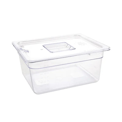 Vogue Polycarbonate 1-2 Gastronorm Container 150mm Clear