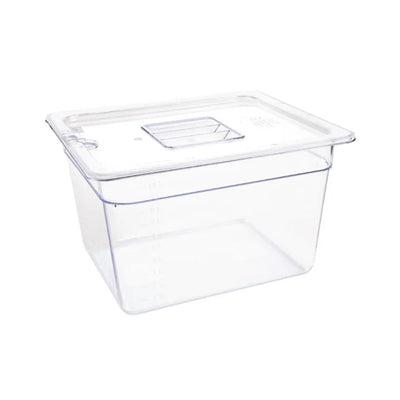 Vogue Polycarbonate 1-2 Gastronorm Container 200mm Clear