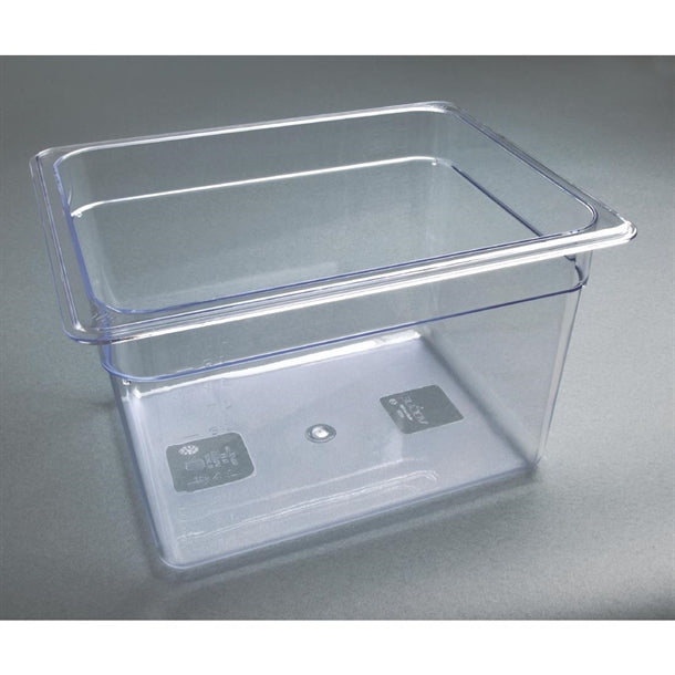 Vogue Polycarbonate 1-2 Gastronorm Container 200mm Clear