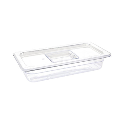 Vogue Polycarbonate 1-3 Gastronorm Container 65mm Clear