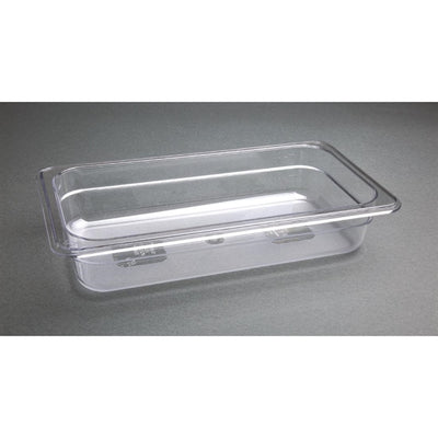 Vogue Polycarbonate 1-3 Gastronorm Container 65mm Clear