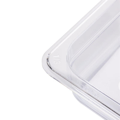 Vogue Polycarbonate 1-3 Gastronorm Container 100mm Clear