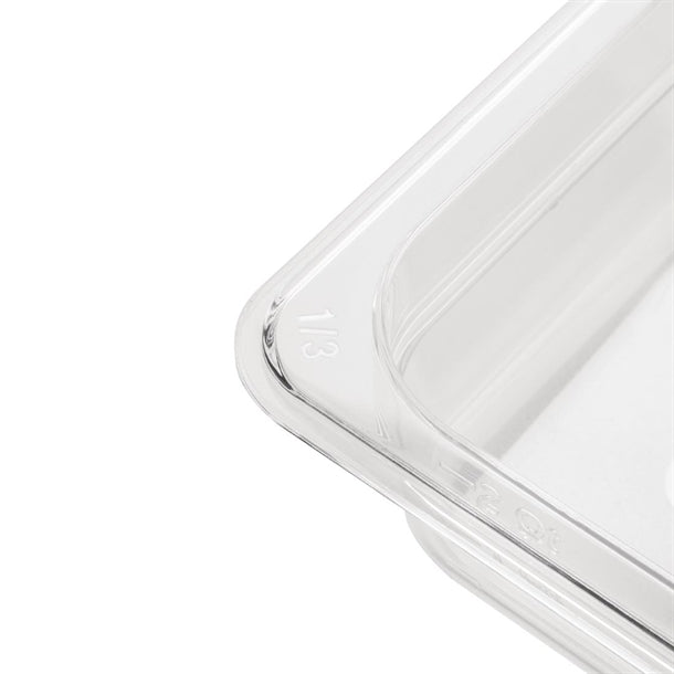 Vogue Polycarbonate 1-3 Gastronorm Container 150mm Clear