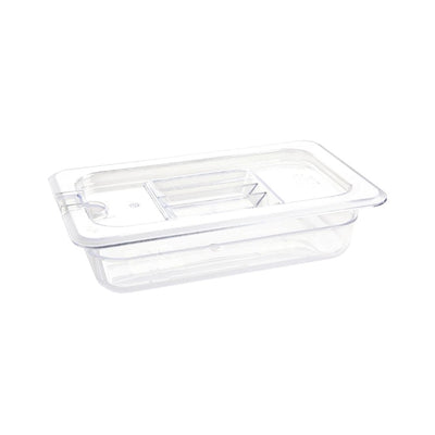 Vogue Polycarbonate 1-4 Gastronorm Container 65mm Clear