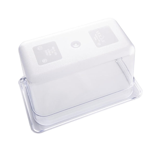 Vogue Polycarbonate 1-4 Gastronorm Container 150mm Clear