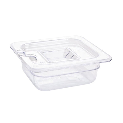 Vogue Polycarbonate 1-6 Gastronorm Container 65mm Clear