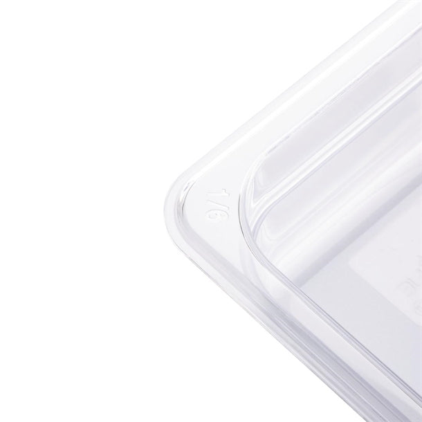 Vogue Polycarbonate 1-6 Gastronorm Container 100mm Clear