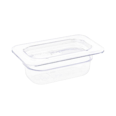 Vogue Polycarbonate 1-9 Gastronorm Container 65mm Clear