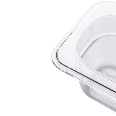 Vogue Polycarbonate 1-9 Gastronorm Container 65mm Clear