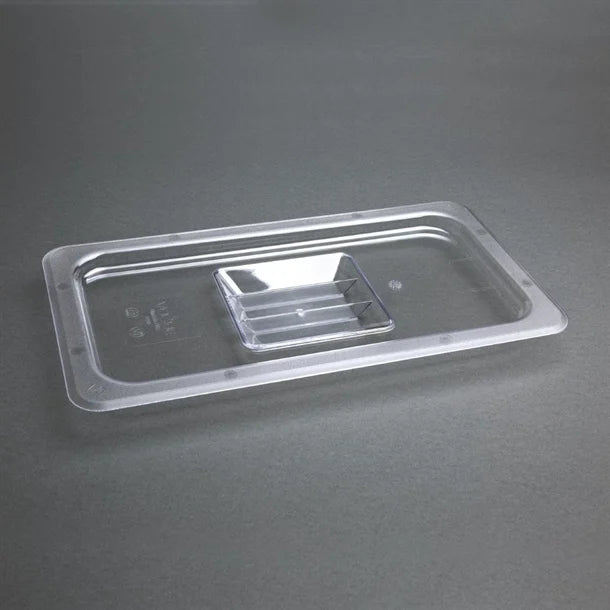 Vogue Polycarbonate 1-3 Gastronorm Lid Clear