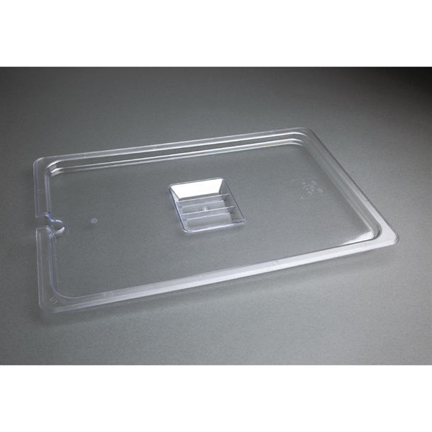 Vogue Polycarbonate 1-1 Gastronorm Lid Notched
