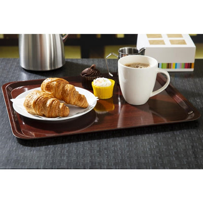 Cambro EpicTread Fibreglass Rectangular Non-Slip Tray Black 350mm