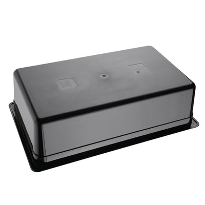 Vogue Polycarbonate 1-1 Gastronorm Container 150mm Black