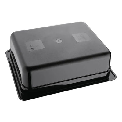 Vogue Polycarbonate 1-2 Gastronorm Container 100mm Black