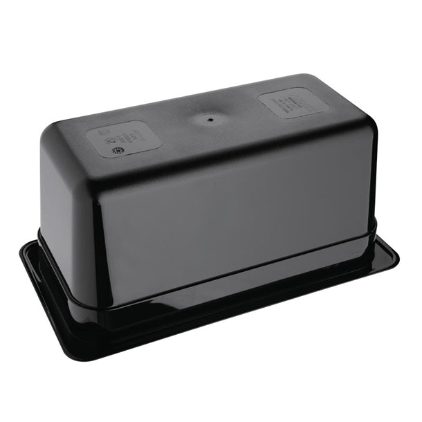 Vogue Polycarbonate 1-3 Gastronorm Container 150mm Black