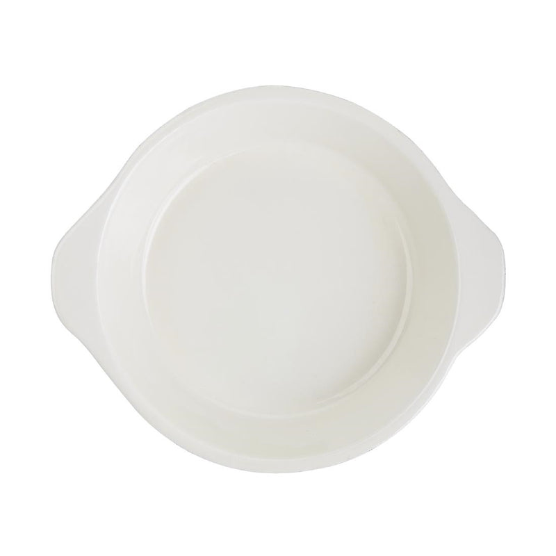 Vogue Black Cast Iron Round Gratin Dish 750ml