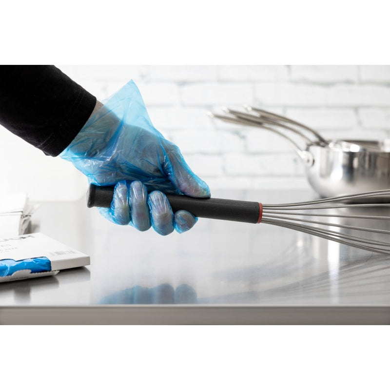 Disposable Powder-Free Polyethylene Gloves Blue (Pack of 100)