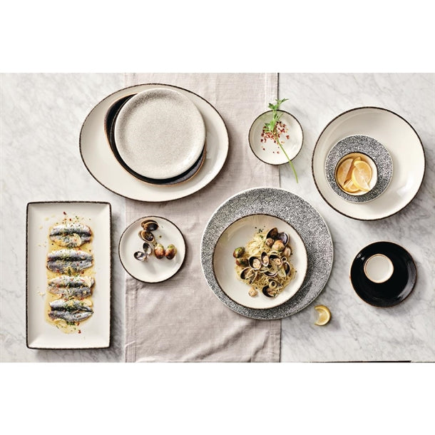 Steelite Charcoal Dapple Coupe Plates 202mm (Pack of 24)