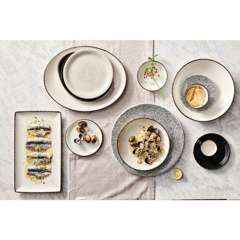 Steelite Charcoal Dapple Coupe Plates 252mm (Pack of 24)