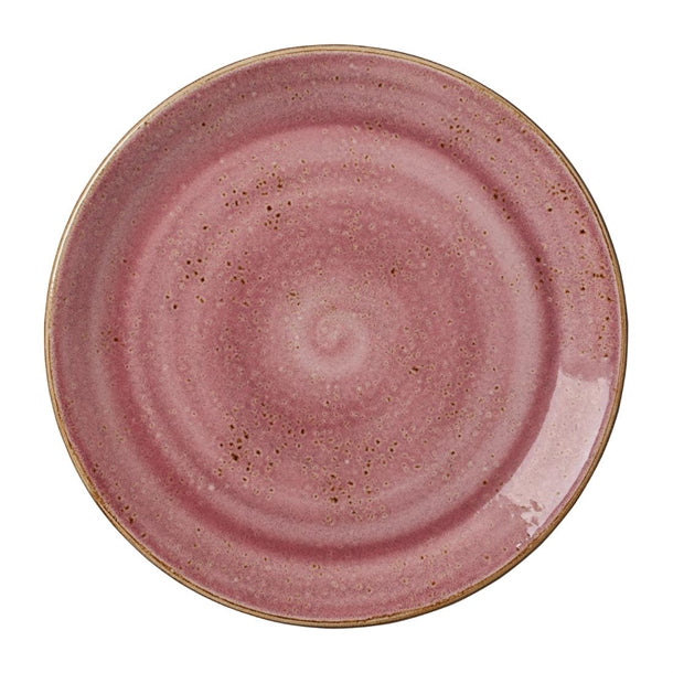 Raspberry Colored Ceramic Raspberry Coupe Plate 300mm Pink – Ceramic Tableware for Restaurants ...
