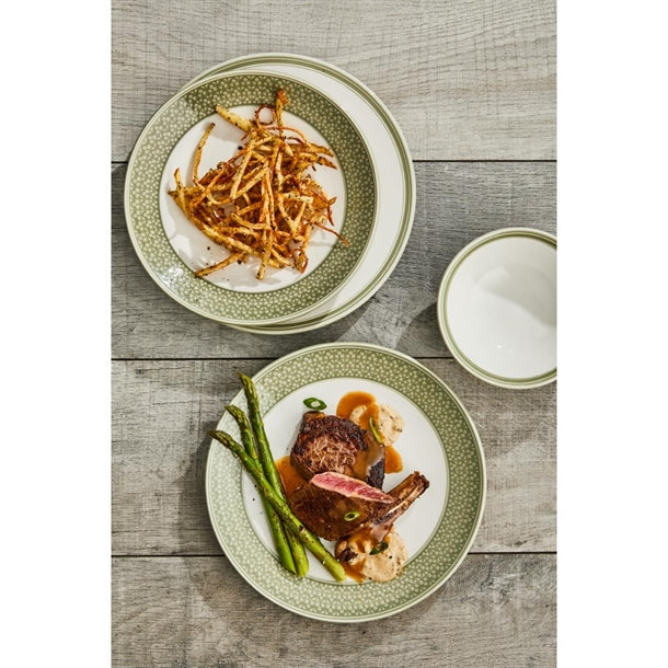 Steelite Bead Sage Coupe Plates 285mm (Pack of 6)