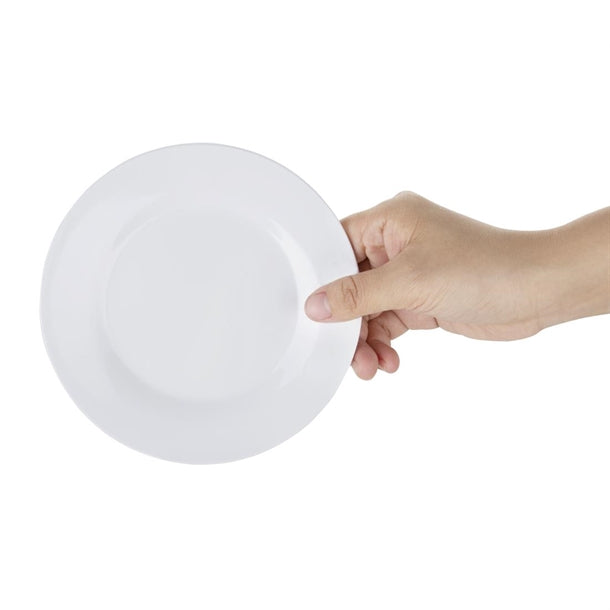 Kristallon Melamine Round Plates 150mm (Pack of 12)
