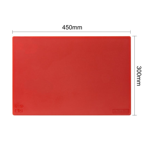 Hygiplas Low Density Chopping Boards Set with Rack (Set of 7 - 10mm High)