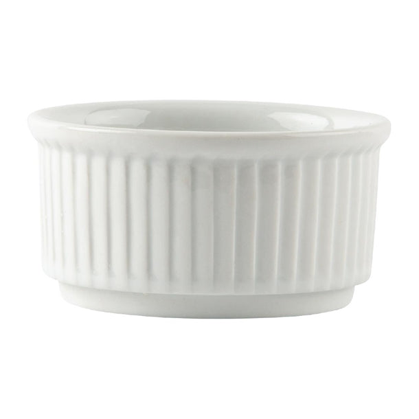 Olympia Whiteware Stacking Ramekins 85mm (Pack of 12)