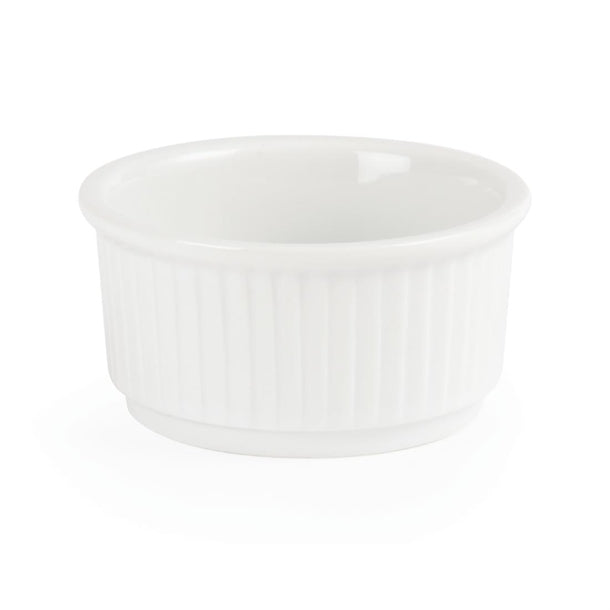 Olympia Whiteware Stacking Ramekins 85mm (Pack of 12)