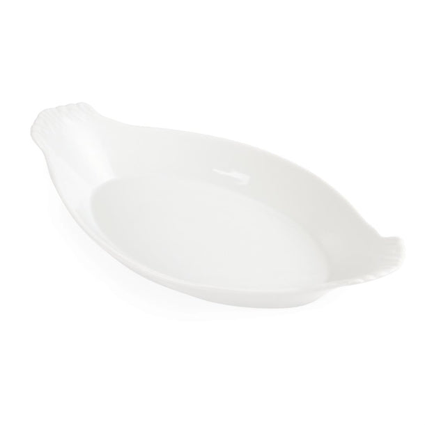 Olympia Whiteware Oval Eared Dishes 320x 177mm (Pack of 6)