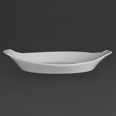Olympia Whiteware Oval Eared Dishes 320x 177mm (Pack of 6)
