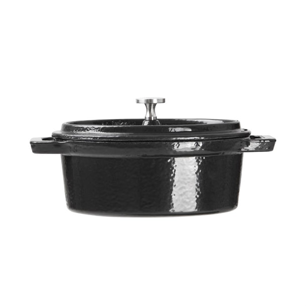 Vogue Cast Iron Round Mini Pot Black