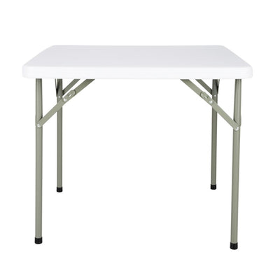 Bolero PE Square Folding Table 3ft White (Single)