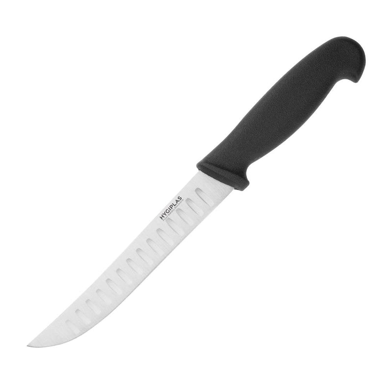 Dark Slate Gray Hygiplas Scalloped Utility Knife Black 12.5cm