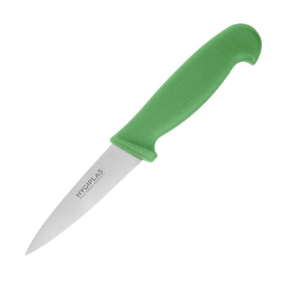 Light Gray Hygiplas Paring Knife Green 9cm
