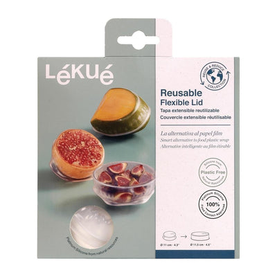 Gray Lekue Reusable Flexible Lid 115mm