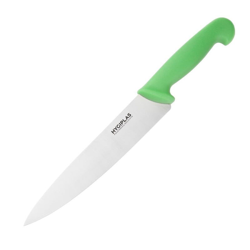 Light Gray Hygiplas Chef Knife Green 21.5cm