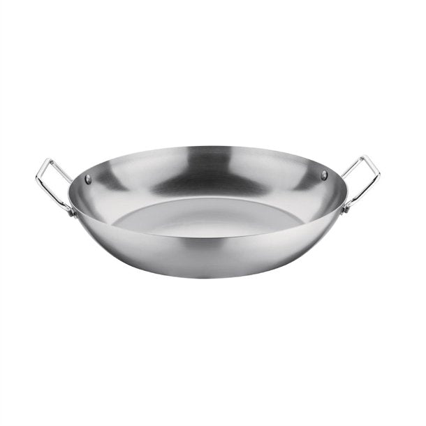 Gray Vogue Carbon Steel Paella Pan 325mm
