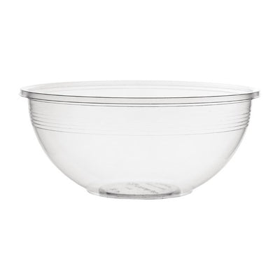 White Smoke Vegware 185-Series Compostable Bon Appetit Wide PLA Salad Bowls 32oz (Pack of 300)