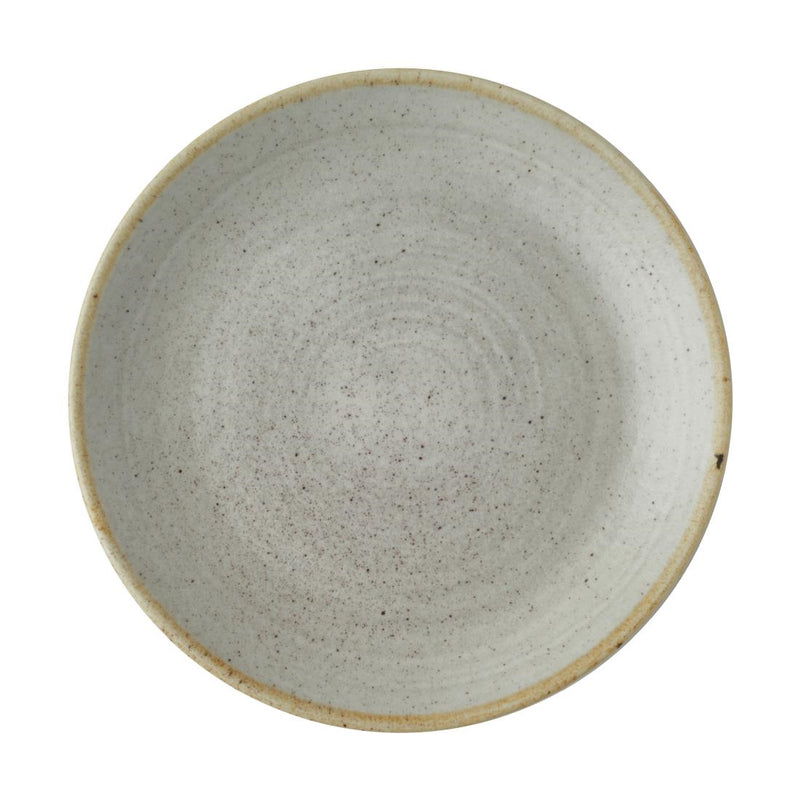 Dark Gray Churchill Stonecast Raw Evolve Coupe Plates Grey 165mm (Pack of 12)