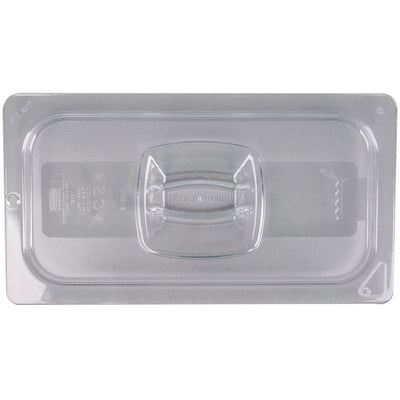 Dark Gray Rubbermaid Hard Cover 1/3 With Peg Hole - Clear