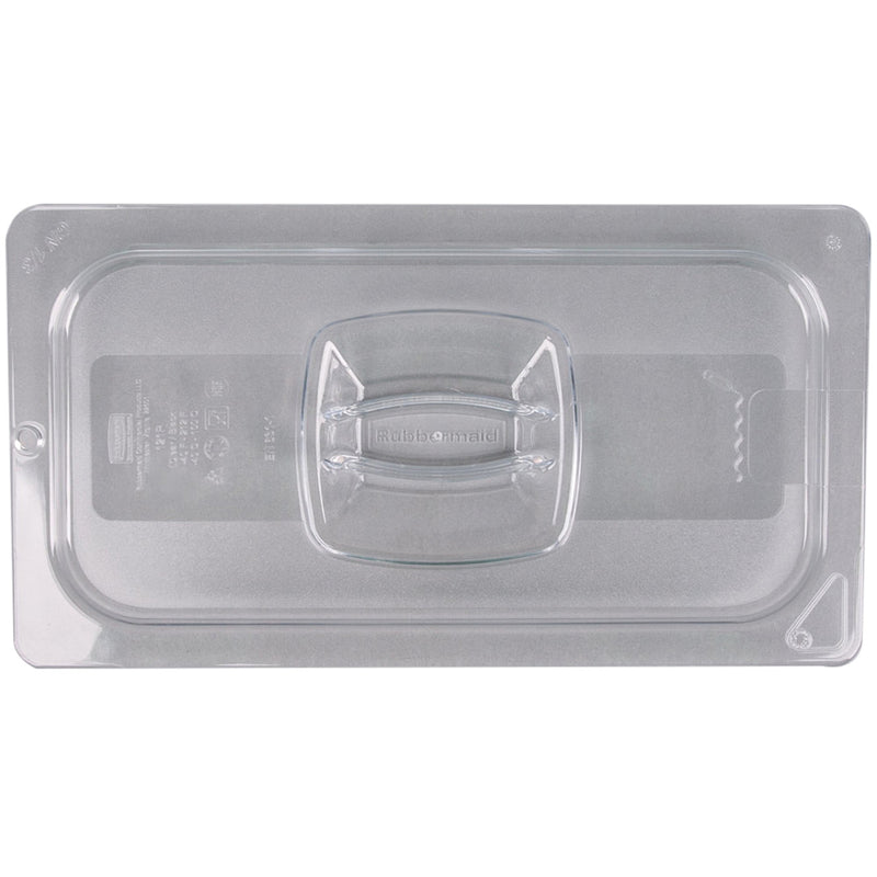 Dark Gray Rubbermaid Hard Cover 1/3 With Peg Hole - Clear